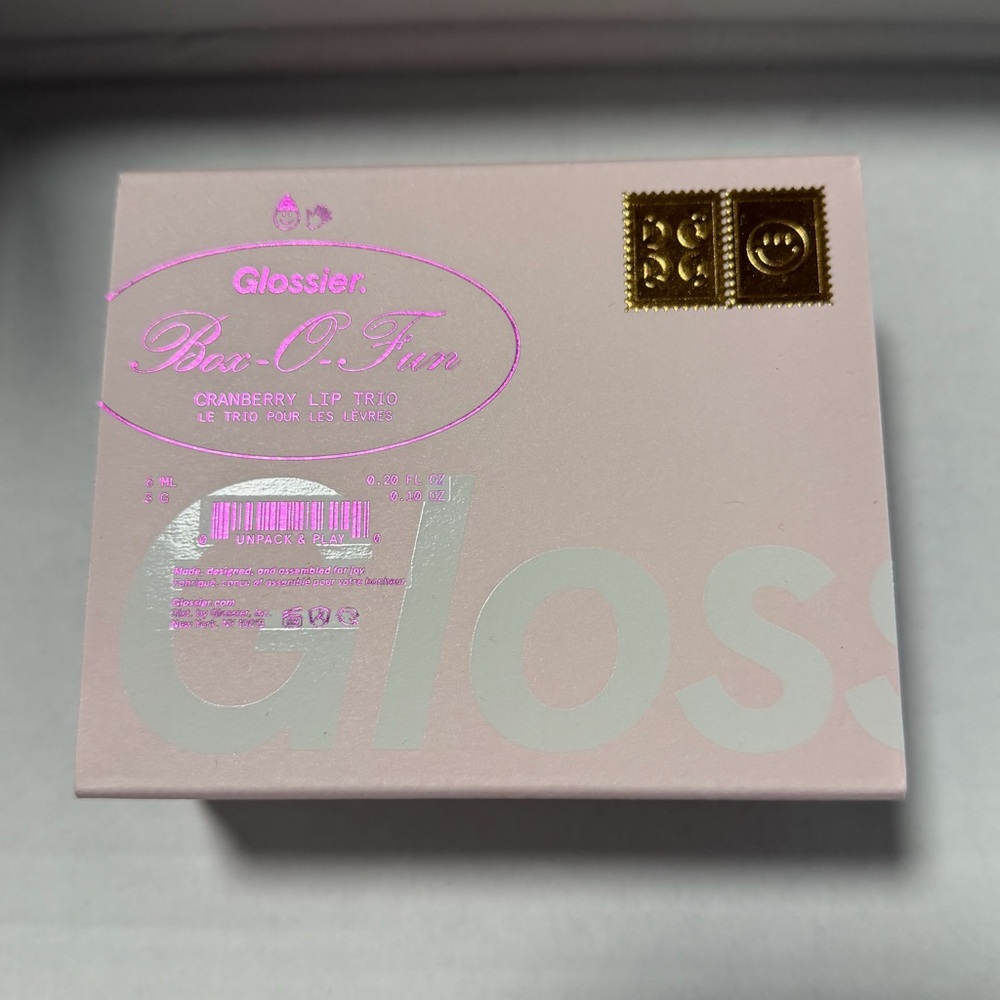 Glossier Cranberry Lip Trio Holiday Limited Edition NWT